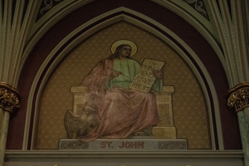 A painting of St John the Evangelist